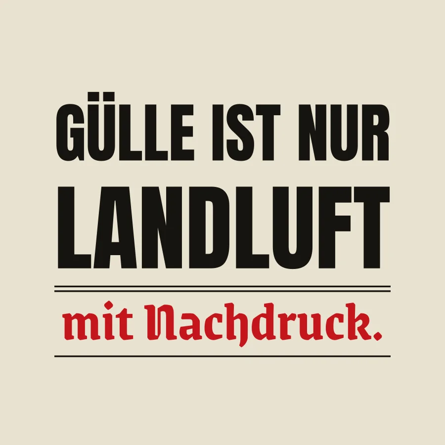 Motiv: Landluft mit Nachdruck